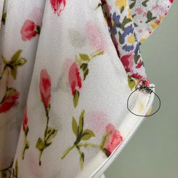 Reformation Womens Floral Dress Size 6 Mini Fairy Feminine Flowy Spring Party - Picture 9 of 14